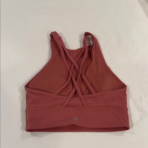 Lululemon Athletica High Neck Sports Bra - Rose - Picture 2 of 3